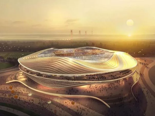 Stora stålstrukturer för stadion