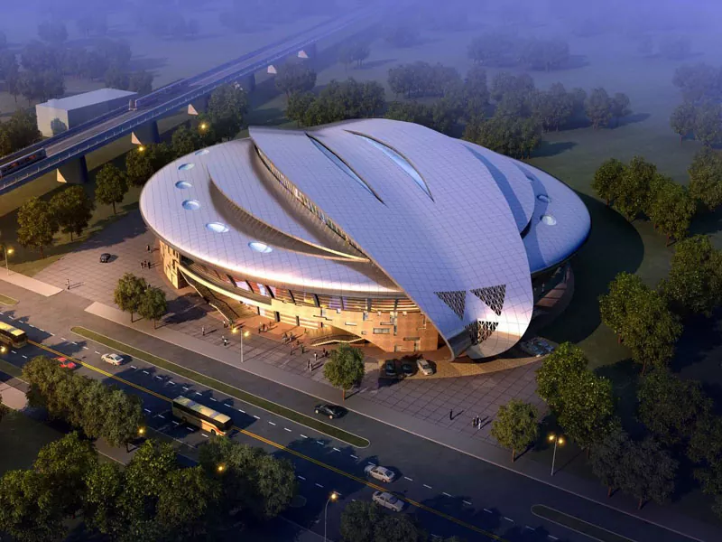 Prefab Stadium Construction med stålstruktur