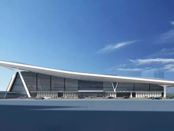 Järnvägsstation strukturella byggnader