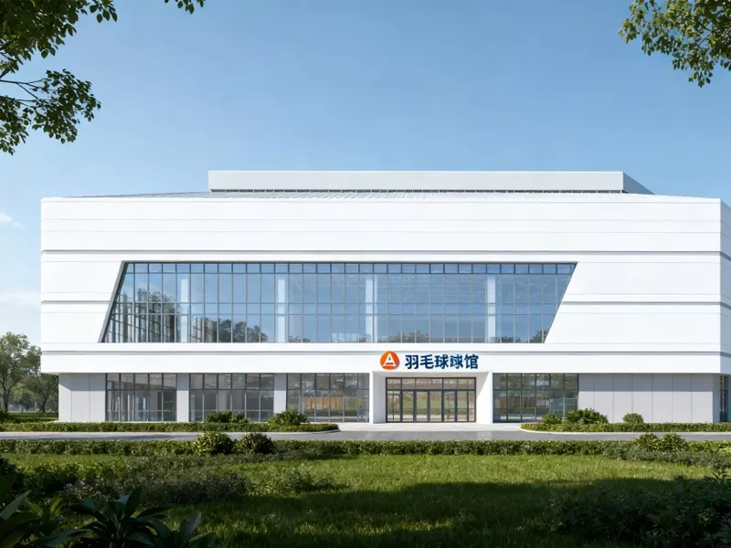 Badmintonhall i stålkonstruktion