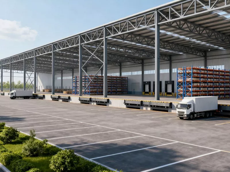 Byggnad för distributionscenter för stålkonstruktioner